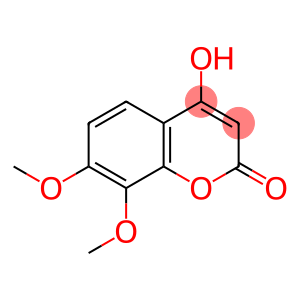 2H-1-Benzopyran-2-one, 4-hydroxy-7,8-dimethoxy-
