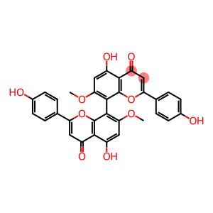 4',4''',5,5''-Tetrahydroxy-7,7''-dimethoxy-8,8''-biflavone