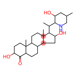 Pregnan-4-one, 3,16-dihydroxy-20-[(2R,3S,5R)-3-hydroxy-5-methyl-2-piperidinyl]-, (3β,5α,16α,20R)-