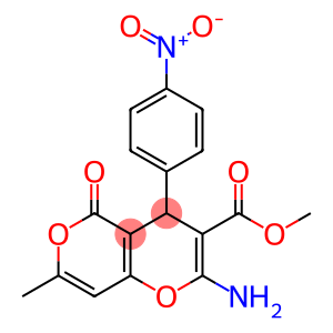 methyl 2-amino-7-methyl-4-(4-nitrophenyl)-5-oxo-4,5-dihydropyrano[4,3-b]pyran-3-carboxylate