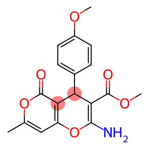 methyl 2-amino-4-(4-methoxyphenyl)-7-methyl-5-oxo-4,5-dihydropyrano[4,3-b]pyran-3-carboxylate