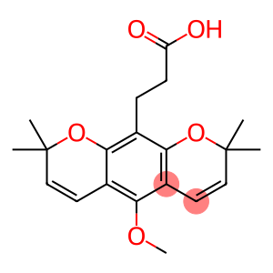 5-Methoxy-2,2,8,8-tetramethyl-2H,8H-benzo[1,2-b:5,4-b']dipyran-10-propanoic acid