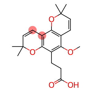 5-Methoxy-2,2,8,8-tetramethyl-2H,8H-benzo[1,2-b:3,4-b']dipyran-6-propanoic acid