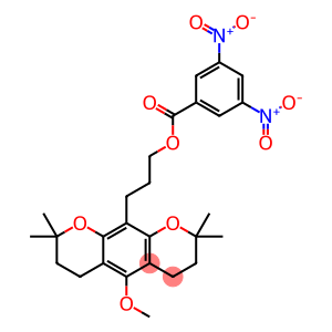 3,4,7,8-Tetrahydro-5-methoxy-2,2,8,8-tetramethyl-2H,6H-benzo[1,2-b:5,4-b']dipyran-10-(1-propanol)3,5-dinitrobenzoate