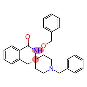 Spiro[isoquinoline-3(2H),4'-piperidin]-1(4H)-one, 3'-(phenylmethoxy)-1'-(phenylmethyl)-, (3R,3'R)-