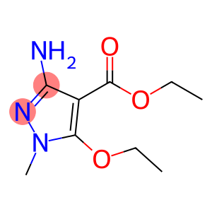 1H-Pyrazole-4-carboxylic acid, 3-amino-5-ethoxy-1-methyl-, ethyl ester