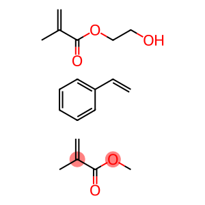 2-Propenoic acid, 2-methyl, 2-hydroxyethyl ester, polymer with ethenylbenzene and methyl 2-methyl-2-propenoate