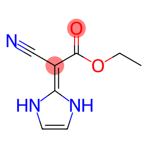 Acetic  acid,  cyano(1,3-dihydro-2H-imidazol-2-ylidene)-,  ethyl  ester  (9CI)