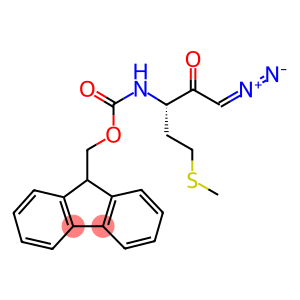 N-alpha-(9-Fluorenylmethyloxycarbonyl)-L-methioninyl-diazomethane, (S)-3-Fmoc-amino-1-diazo-5-methylthio-2-pentanone