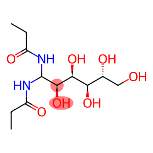 Glucitol, 1-deoxy-1,1-bis[(1-oxopropyl)amino]- (9CI)
