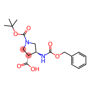 (3R,4S)-1-Boc-4-Cbz-amino-3-pyrrolidinecarboxylic acid