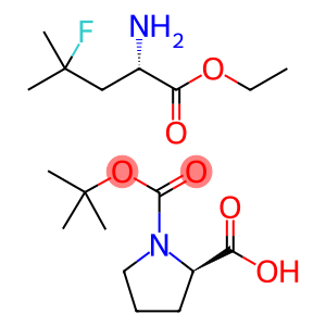 (S)-ethyl 2-amino-4-fluoro-4-methylpentanoate (R)-1-(tert-butoxycarbonyl)pyrrolidine-2-carboxylate