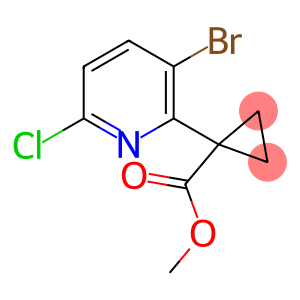 Methyl 1-(3-bromo-6-chloropyridin-2-yl)cyclopropane-1-carboxylate