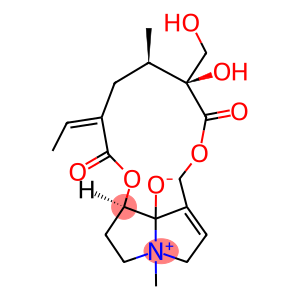 8,12,18-Trihydroxy-4-methyl-11,16-dioxosenecionan-4-ium