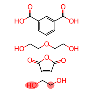 1,3-Benzenedicarboxylic acid, 2,5-furandione, 1,2-ethanediol, 2,2'-oxybis(ethanol) polymer