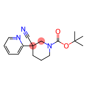 tert-butyl 3-cyano-3-(2-pyridyl)piperidine-1-carboxylate