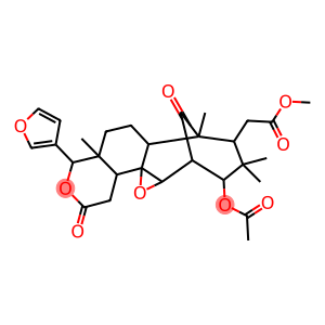 (-)-2-(Acetyloxy)-8-(furan-3-yl)dodecahydro-3,3,5,7a-tetramethyl-10,13-dioxo-1,5-methano-2H,8H-oxireno[1,8]cycloocta[1,2-f][2]benzopyran-4-acetic acid methyl ester