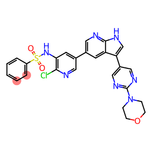 N-(2-氯-5-(3-(2-吗啉嘧啶-5-基)-1H-吡咯并[2,3-B]吡啶-5-基)吡啶-3-基)苯磺酰胺