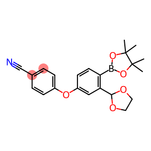 Benzonitrile, 4-[3-(1,3-dioxolan-2-yl)-4-(4,4,5,5-tetramethyl-1,3,2-dioxaborolan-2-yl)phenoxy]-