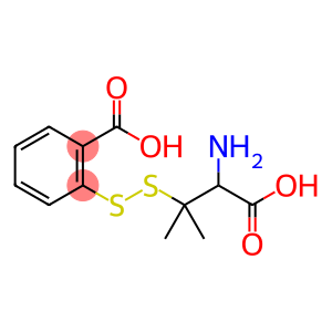 Benzoic acid, o-[(2-amino-2-carboxy-1,1-dimethylethyl)dithio]-, D- (8CI)