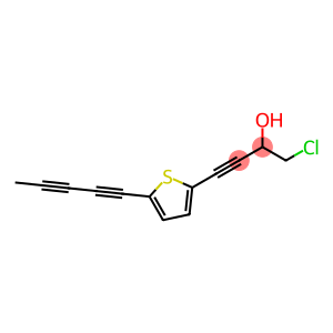 1-Chloro-4-[5-(1,3-pentadiyn-1-yl)-2-thienyl]-3-butyn-2-ol