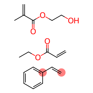 Ethyl acrylate, styrene, hydroxyethyl methacrylate copolymer