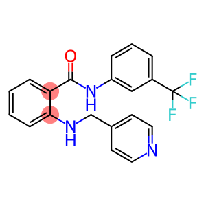 Benzamide, 2-[(4-pyridinylmethyl)amino]-N-[3-(trifluoromethyl)phenyl]-