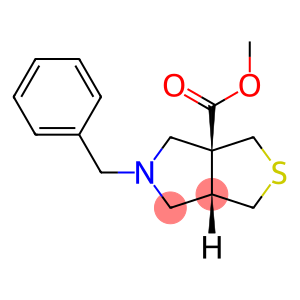 rel-(3aS,6aR)-5-苄基四氢-1H-噻吩并[3,4-c]吡咯-3a(3H)-羧酸甲酯