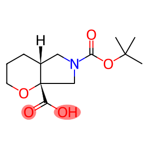 REL-(4AR,7AR)-6-(叔丁氧基羰基)八氢吡喃[2,3-C]吡咯-7A-羧酸