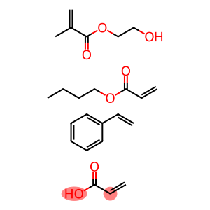苯乙烯与丙烯酸丁酯、甲基丙烯酸-2-羟乙酯和丙烯酸的聚合物