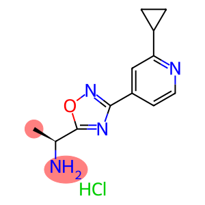 (1S)-1-[3-(2-cyclopropyl-4-pyridyl)-1,2,4-oxadiazol-5-yl]ethanamine hydrochloride