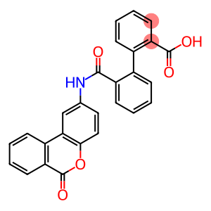 [1,1'-Biphenyl]-2-carboxylic acid, 2'-[[(6-oxo-6H-dibenzo[b,d]pyran-2-yl)amino]carbonyl]-