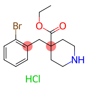Ethyl 4-[(2-bromophenyl)methyl]piperidine-4-carboxylate hydrochloride