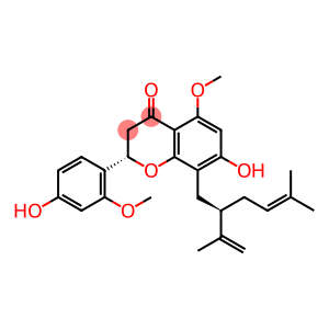 (2S)-7-hydroxy-2-(4-hydroxy-2-methoxyphenyl)-5-methoxy-8-[(2R)-5-methyl-2-prop-1-en-2-ylhex-4-enyl]-2,3-dihydrochromen-4-one