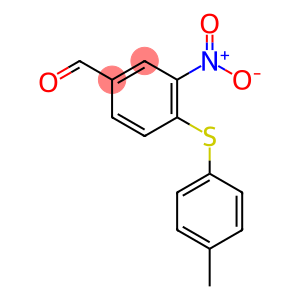 4-[(4-methylphenyl)sulfanyl]-3-nitrobenzaldehyde