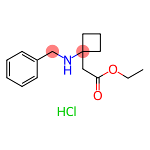 ethyl 2-(1-(benzylamino)cyclobutyl)acetate hydrochloride