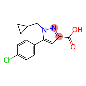 5-(4-chlorophenyl)-1-(cyclopropylmethyl)-1H-pyrazole-3-carboxylic acid