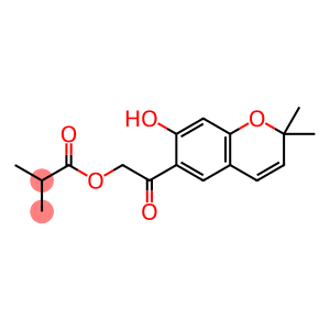 2-Methylpropanoic acid [2-(7-hydroxy-2,2-dimethyl-2H-1-benzopyran-6-yl)-2-oxoethyl] ester