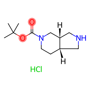 5H-Pyrrolo[3,4-c]pyridine-5-carboxylic acid, octahydro-, 1,1-dimethylethyl ester, hydrochloride (1:1), (3aR,7aS)-rel-