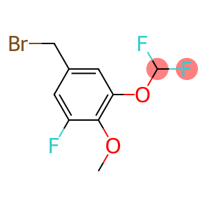 5-(Bromomethyl)-1-(difluoromethoxy)-3-fluoro-2-methoxybenzene