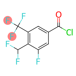 4-(Difluoromethyl)-3-fluoro-5-(trifluoromethyl)benzoyl chloride