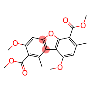 2,6-Dibenzofurandicarboxylic acid, 3,9-dimethoxy-1,7-dimethyl-, 2,6-dimethyl ester