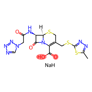 sodium 3-{[(5-methyl-1,3,4-thiadiazol-2-yl)sulfanyl]methyl}-8-oxo-7-[(1H-tetrazol-1-ylacetyl)amino]-5-thia-1-azabicyclo[4.2.0