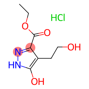 5-羟基-4-(2-羟基-乙基)-1H-吡唑-3-羧酸乙酯盐酸盐