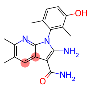 1H-Pyrrolo[2,3-b]pyridine-3-carboxamide, 2-amino-1-(3-hydroxy-2,6-dimethylphenyl)-5,6-dimethyl-