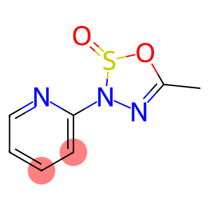 Pyridine, 2-(5-methyl-3H-1,2,3,4-oxathiadiazol-3-yl)-, S-oxide (8CI)