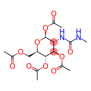 β-D-Glucopyranose, 2-deoxy-2-[[(methylamino)carbonyl]amino]-, 1,3,4,6-tetraacetate