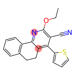 2-ethoxy-4-(2-thienyl)-5,6-dihydrobenzo[h]quinoline-3-carbonitrile