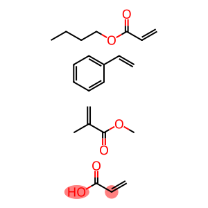 2-Propenoic acid, 2-methyl-, methyl ester, polymer with butyl 2-propenoate, ethenylbenzene and 2-propenoic acid