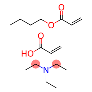 2-Propenoic acid, polymer with butyl 2-propenoate, compd. with N,N-diethylethanamine